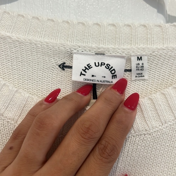 🤎THE UPSIDE Boo striped cotton top - Picture 7 of 13